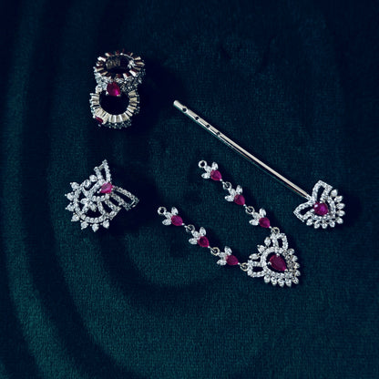 Sterling Silver Krishna Accessories Set – Bansuri, Mala, Mukut & Kade