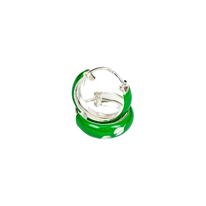 Mint Heart Hoop Earrings – Kids Collection