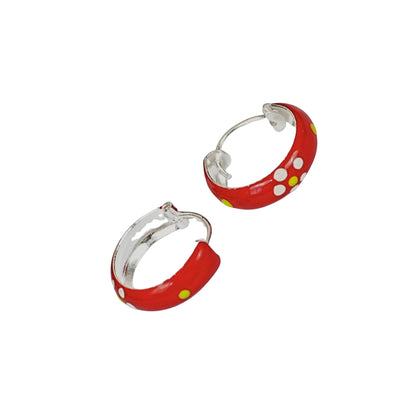 Polka Joy Hoop Earrings – Kids Collection