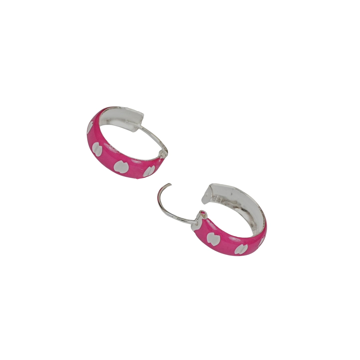 Sweetheart Pink Hoop Earrings – Kids Collection