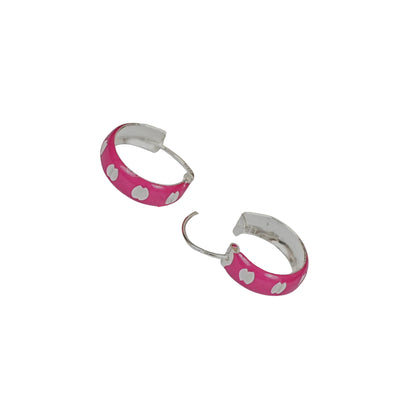 Sweetheart Pink Hoop Earrings – Kids Collection