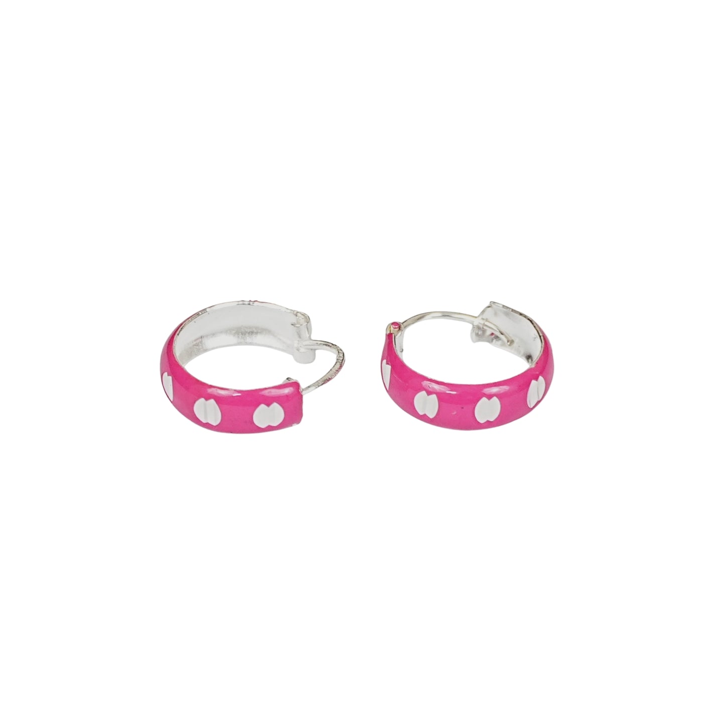 Sweetheart Pink Hoop Earrings – Kids Collection