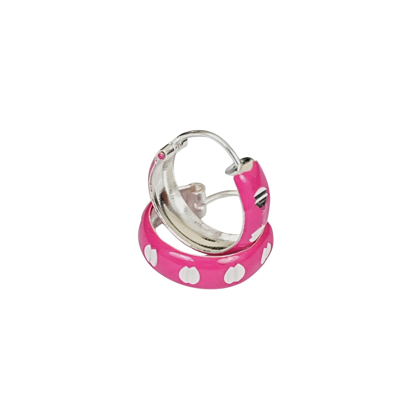 Sweetheart Pink Hoop Earrings – Kids Collection