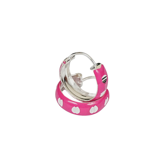 Sweetheart Pink Hoop Earrings – Kids Collection