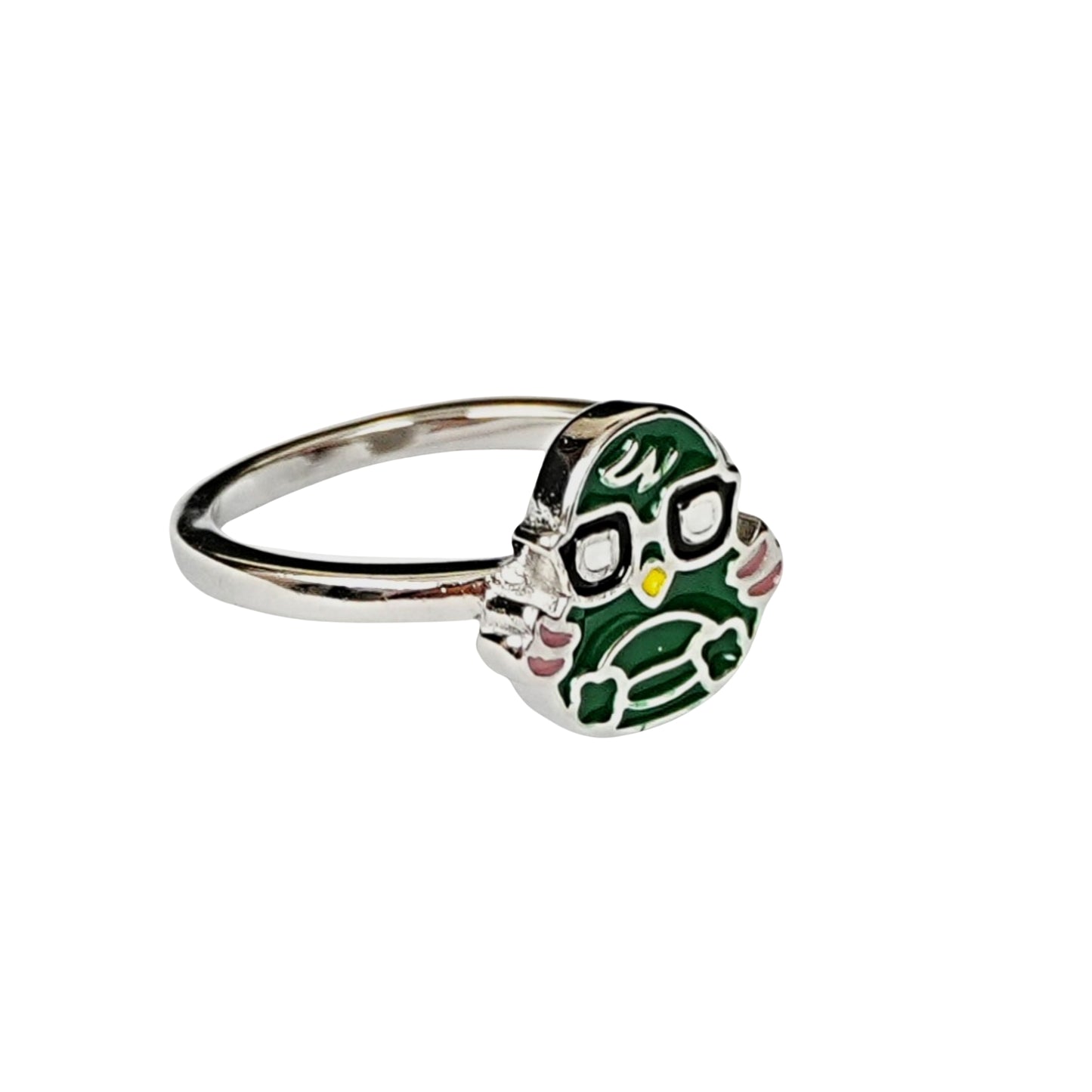 Quirky Green Bird Cartoon Ring – Kids Collection