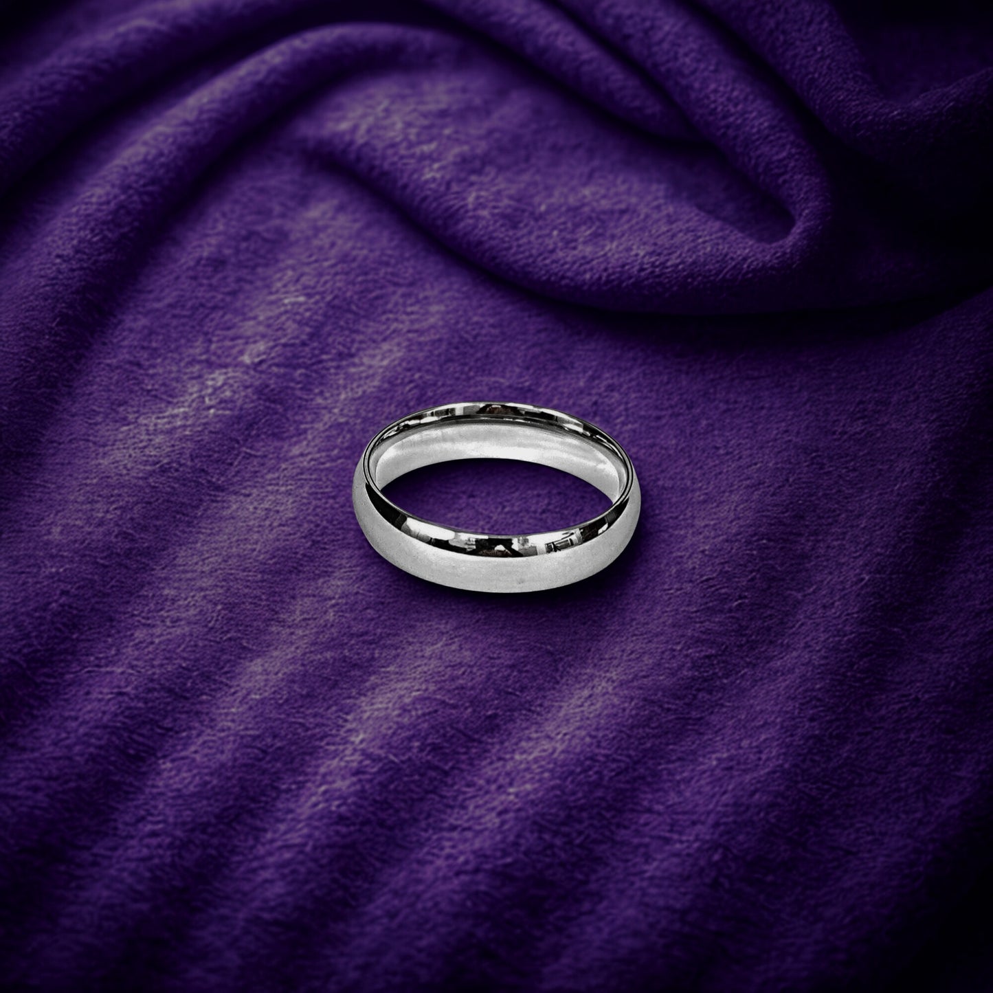 Sterling Silver Plain Band – Women’s Ring